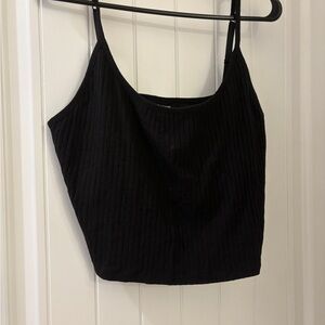 Old Navy Black Ribbed Camisole with shelf bra NWT size XL